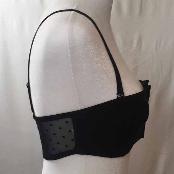 Free People Sierra Black Swiss Dot Bandeau - Picture 2 of 7